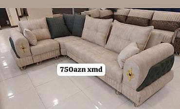 Künc divan, Yeni, Açılan, Bazalı, Vеlur parça, Şəhərdaxili pulsuz çatdırılma