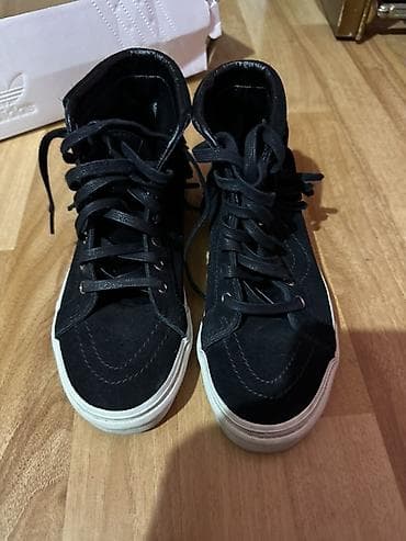 Original Qara Vans ayaqqabısı - Model: Hi-top (boğazı yüksək) - Rəng — 1