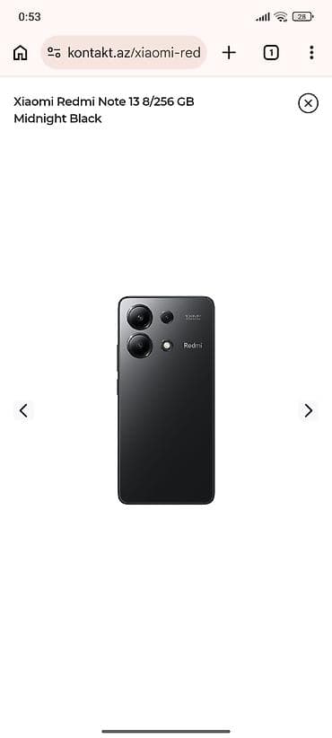 xiomi redmi not 7: Redmi Note 13, 128 GB, rəng - Qara, Sensor, Barmaq izi, İki sim kartlı — 3