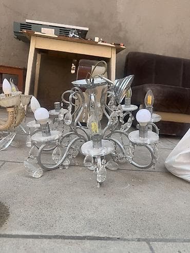 stol lampaları: Çılçıraq, 5 lampa, Şüşə — 2