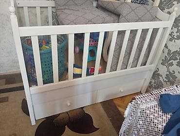 Oğlan və qız üçün, Dördbucaq, Beşik, Dəstsiz, Matrassız, Yellənmə mexanizmsiz