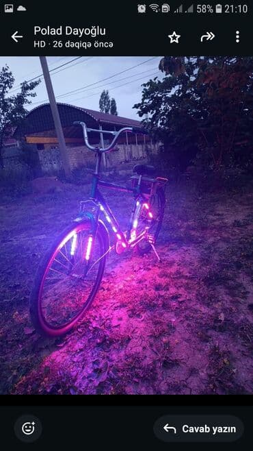 qiz ucun velosiped: İşlənmiş BMX velosipedi Stels, 28", sürətlərin sayı: 1, Ödənişli çatdırılma — 3