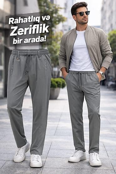 İdman Şalvar, rəng - Boz