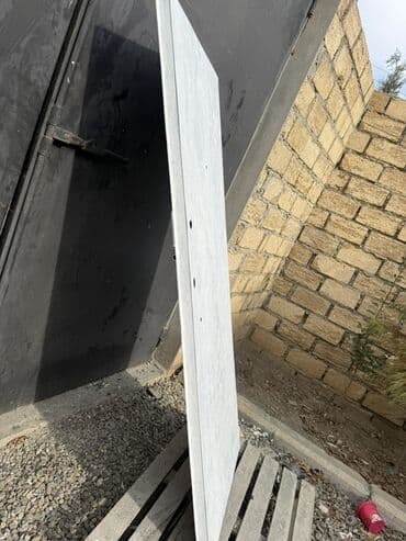 qapi gence: Dəmir qapı - Material: Dəmir seyif qapı - Rəng: açıq boz - Ölçü — 2