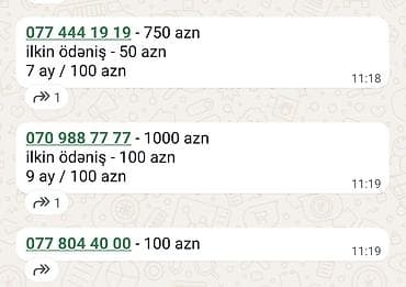 sim kredit: Xüsusi və yadda qalan mobil nömrələr satılır. Seçimlər arasında — 7