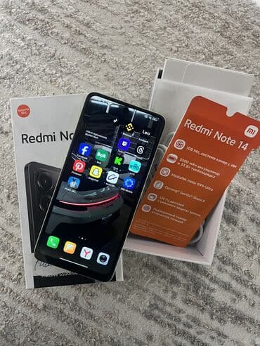 htc telefonlar: Redmi Note 14, 128 GB, rəng - Yaşıl, Face ID — 1