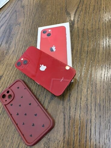 apple x ikinci el: IPhone 13, Qırmızı, Face ID — 1