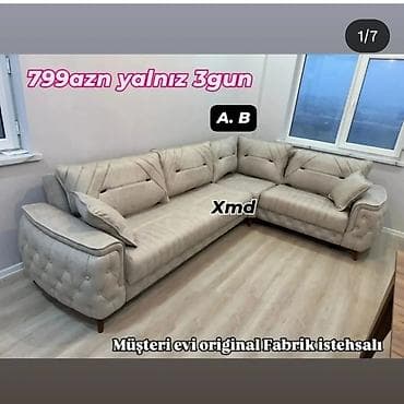 taxta stul stol: Künc divan dəstləri – şok endirimlərlə Model 1: - Rəng: tünd boz - — 6