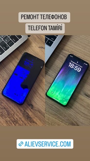 paltaryuyan temiri: İphone ön şüşə bərpası. Şüşəsi qırılmış görüntüsü tam işlək olan — 1