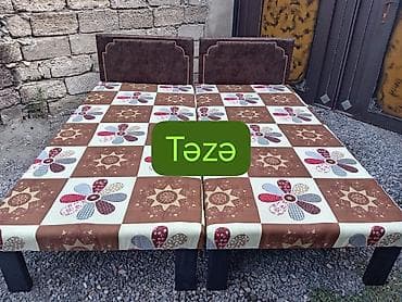 demir taxt: Təzə çarpayılar. 1 nəfərlik çarpayılar 60 manat. 2 nəfərlik taxt 110 — 4