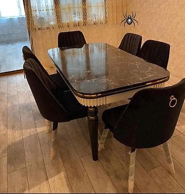 divan cay evi ucun: Masa stol stul desti — 1