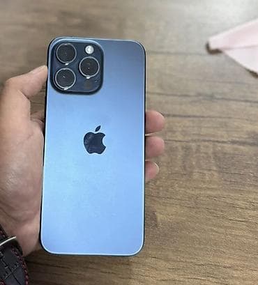 iphone 6s pulus: IPhone 15 Pro Max, 256 GB, Blue Titanium, Barmaq izi, Simsiz şarj — 1