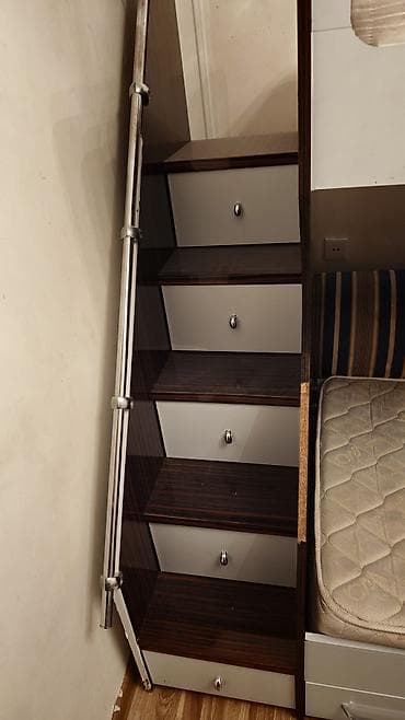 payalnik satisi: Oğlan və qız üçün, Çarpayı, Matras ilə, Siyirməli, MDF — 2