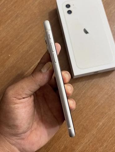 IPhone 11, 128 GB, Ağ, Zəmanət, Simsiz şarj, Face ID — 2