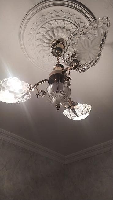 Çılçıraq, 3 lampa, Şüşə — 2