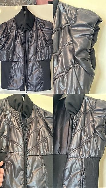 Jiletlər: Qadınlar üçün qolsuz şişmə jilet - Rəng: tünd qartal qara metalik — 1