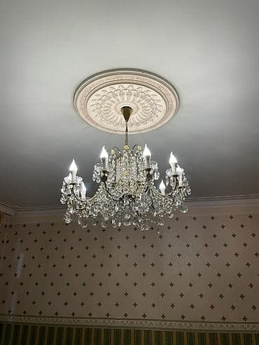 Çılçıraq, 10 və daha çox lampa, Xrustal — 2