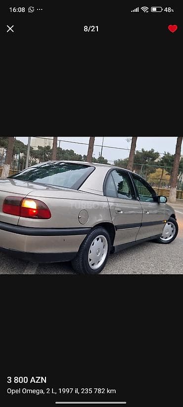 kask satış: Opel Omega: 2 l | 1996 il 4190000 km Sedan — 8