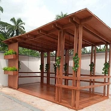 ucuzluq mebel: Açıq hava üçün dekorativ çardaq/pergola və bağ konstruksiyaları — 7