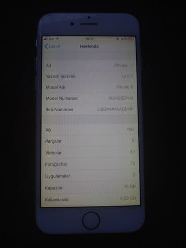 samovar tokla: IPhone 6, 16 GB, Gümüşü, Barmaq izi — 8