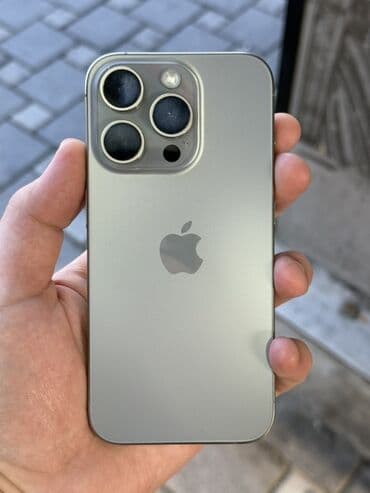 14 про бу: IPhone 15 Pro, 256 ГБ, Natural Titanium, Беспроводная зарядка — 1
