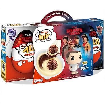 divar resmleri: Məhsul: Kinder Joy x Stranger Things x Funko – 3-lü paket Təsvir: - — 2
