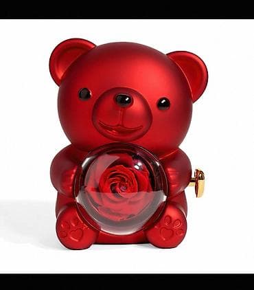 masaustu saat: Fiqur, Plastik, rəng - Qırmızı — 4