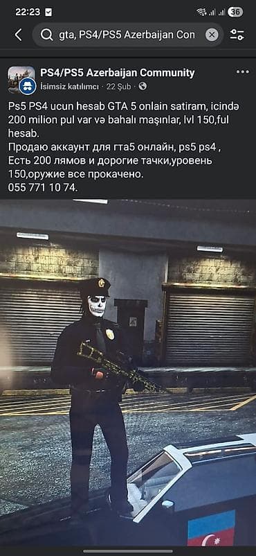 plays: Məhsul: GTA Online hesabı (PS4/PS5 üçün uyğundur) Xüsusiyyətlər: - — 1