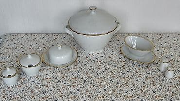 Qab-qacaq və mətbəx ləvazimatları: Nahar dəsti, rəng - Ağ, Farfor, 6 nəfərlik, Almaniya — 3