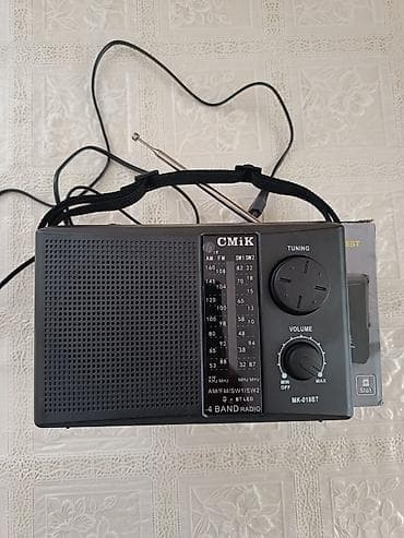 radio usb bluetooth: CMiK MK-018BT 4-band radio Xüsusiyyətlər: - Dalğalar: AM/FM/SW1/SW2 - — 2