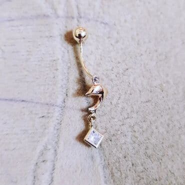 tək qaş: Göbey pirsinqi Yeni model sade qaş fabriçni Türküye isdehsalı 585əyyar — 2