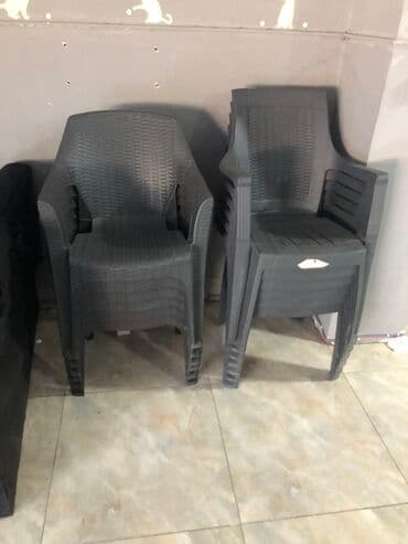 купить дачный стол и стулья: Sadə stul, Plastik — 1