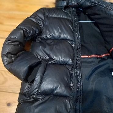 Детская одежда и обувь: Uşaq üçün qışlık şişmə kurtka - Rəng: qara, iç hissədə qalın — 7