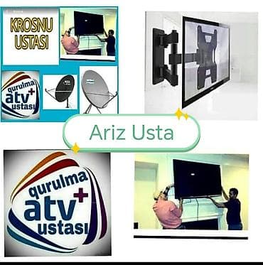 Услуги по строительству и ремонту: Televizor qurraşdırma. Televizorların divara qurraşdırılması — 1