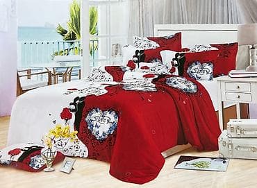 mətbəx dəstləri: Yataq dəsti pastel çift kisilik - Parça: yumşaq, nəfəsalan toxuma; — 1