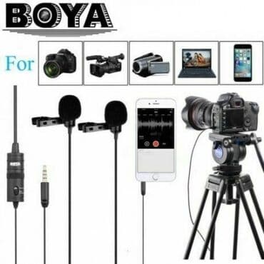 mikrafon yaxa: Boya BY-M1DM yaxa mikrafonu Boya BY-M1DM cüt lavalier mikrofon — 5