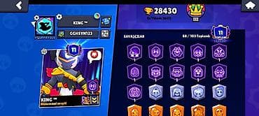 e8 kit: Brawl Stars hesabı – KING™ - Kupa: 28.430 (ən yüksək: 28.431), Liqa — 3