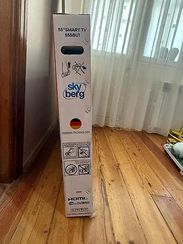 24 televizor: Skyberg 55" QLED Smart TV (model: 55SBU1) Xüsusiyyətlər: - Ekran — 3