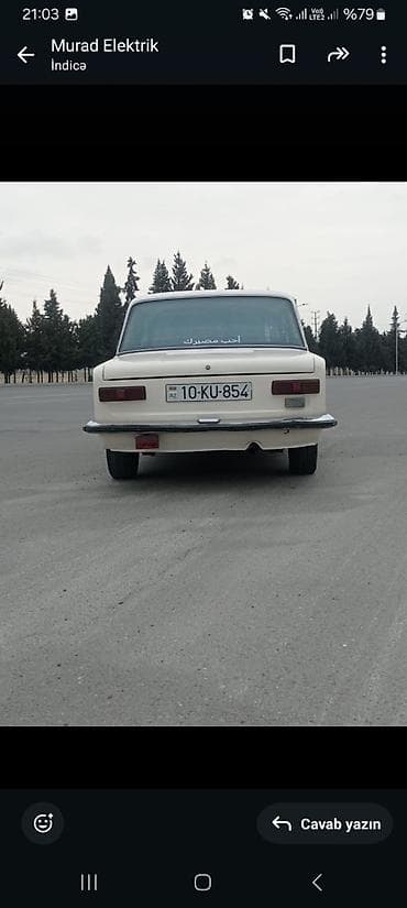 disk alemi: VAZ 2101 sedan - Kuzov: 4 qapılı, krem rəng - Nömrə nişanı: 10-KU-854 — 5