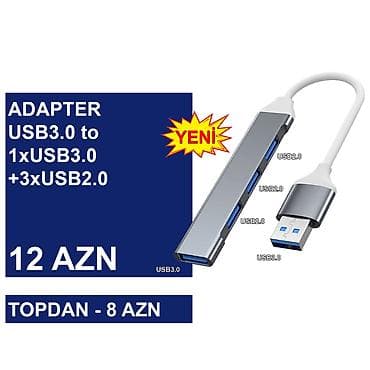 nintendo 3 ds: USB Adapterlər/Konverterlər (Çeviricilər) ⭐USB2.0 to Micro SD – 5 AZN — 6