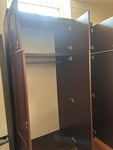 sifoner: İşlənmiş, 6 qapı, Qəhvəyi, Digər material, Açılan, Düz dolab — 3