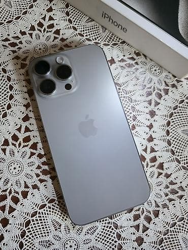 rəsmi note 14: IPhone 15 Pro Max, 256 GB, Natural Titanium, Face ID — 1