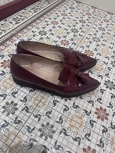 makasin ayaqqabi: Bordo rəngli qadın mokasinləri Brend: Carlo pozolini Ela — 2