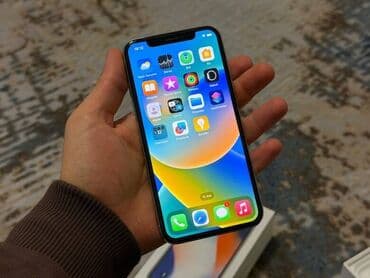 iphone 8 qırıq: IPhone X, 64 GB, Ağ — 1