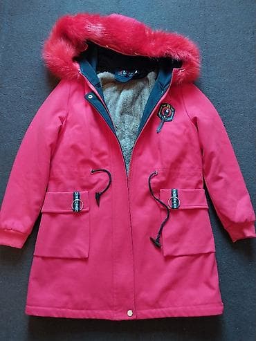 Qız uşaqları üçün parka tipli qış gödəkcəsi - Rəng: tünd — 5