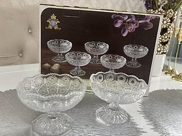 Tort və şiriniyyat qabı, Şüşə