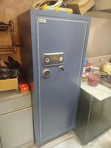 tibbi dolab: Tecili satilirAIPU markalı metal seyf/dolab - Rəng: tünd boz - Ön — 3