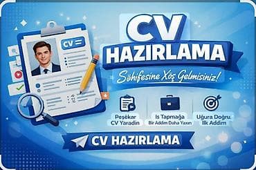 CV hazırlanması sürətli şəkildə 7/24🔰