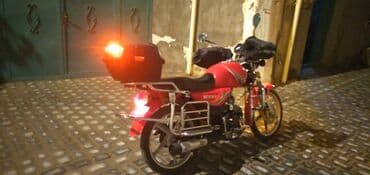 Motonəqliyyat: MX49 benzinli motosiklet - Rəng: qırmızı - Model üzərində “MX49” — 3