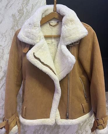 jordan jaket: NÖMRƏ(0507684805)Qadınlar üçün qəhvəyi süet görünümlü qısa kürklü — 1